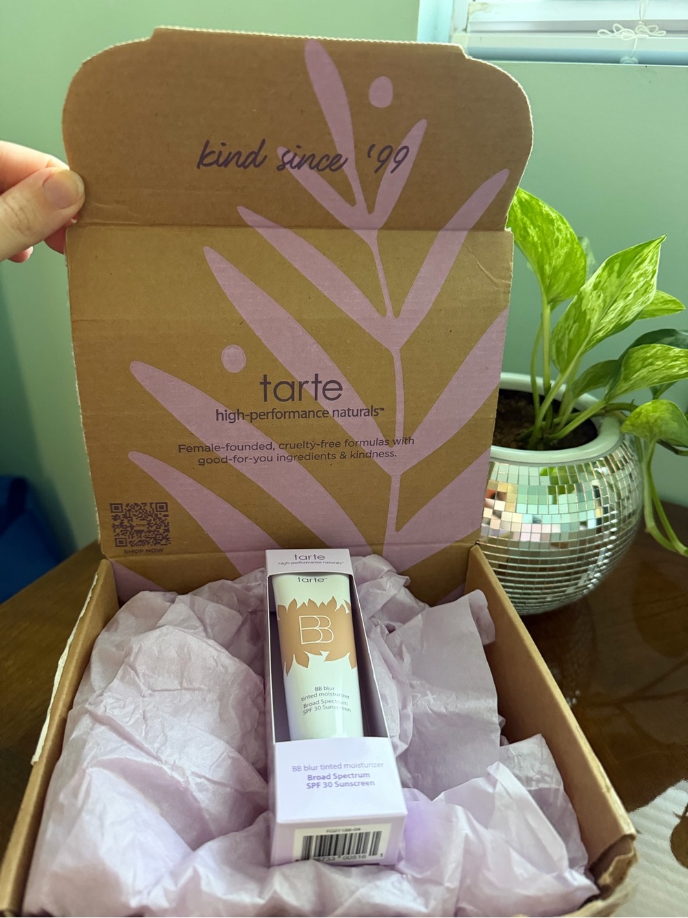 tarte BB Tinted Moisturizer in Beige with Light Pink Accents